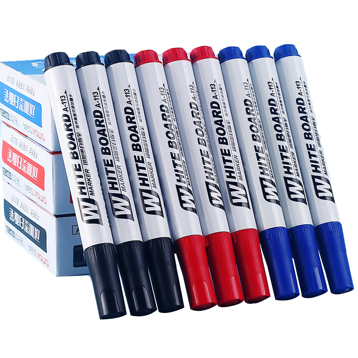 Whiteboard Marker, Dry Wipe Pens Dry Erase Markers 4Pcs x 3Pack