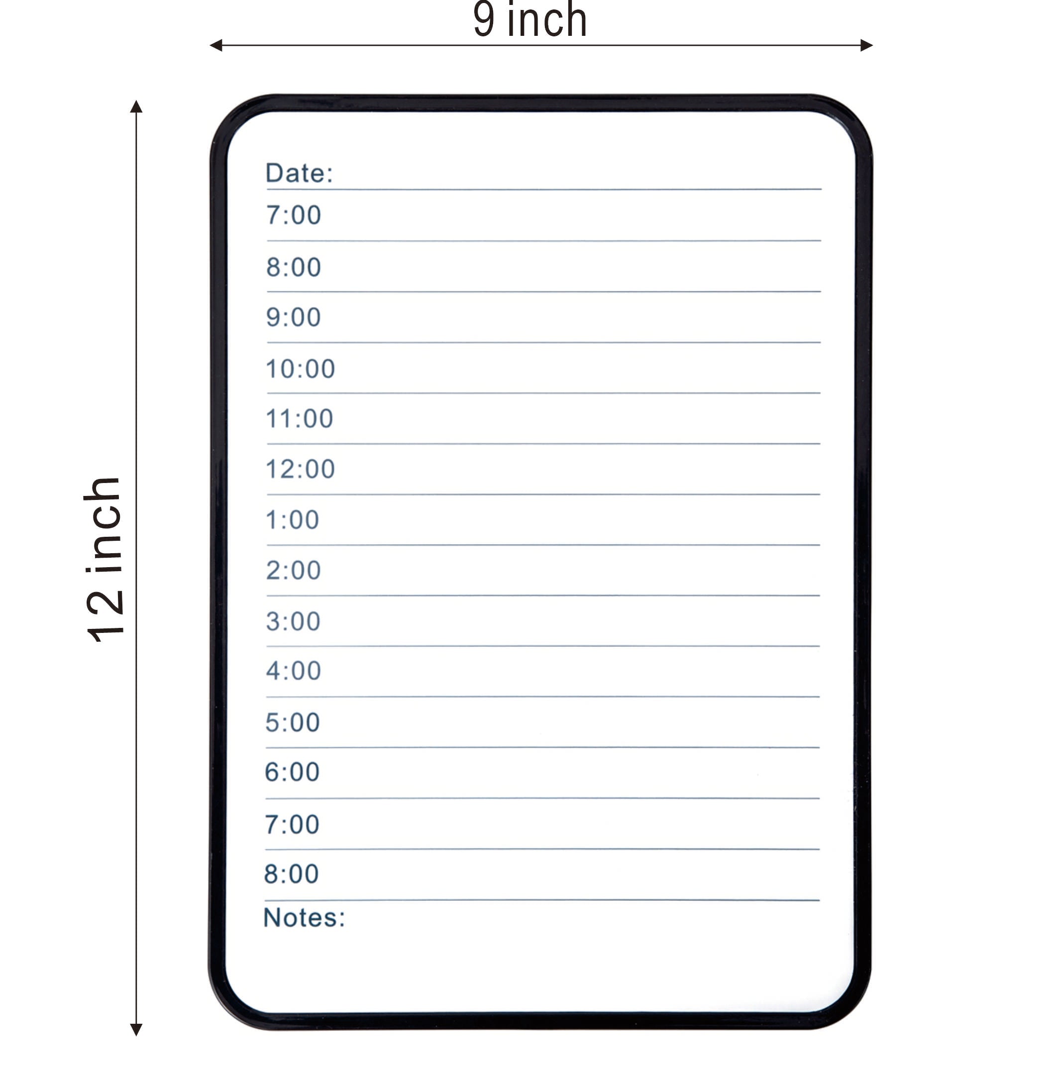 Dry Erase White Board, DumanAsen Double Sided Whiteboard for Home, School, Office, with 3 pcs Dry Erase Marker - A4 Size